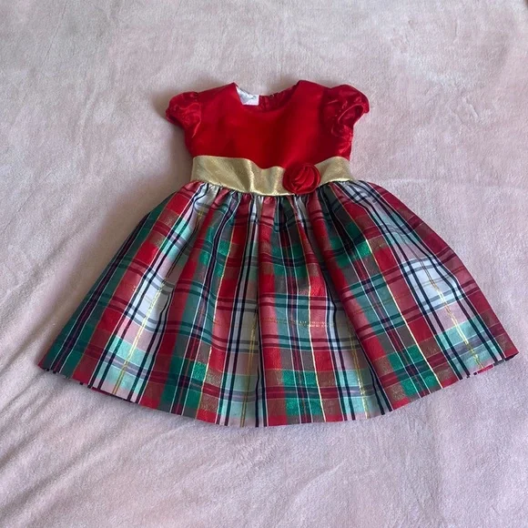 Bonnie Jean | Dresses | Bonnie Jean Redgreengold Dress For Girl Size 4t |  Poshmark